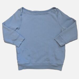 J. Crew Light Blue Boat Neck Sweatshirt